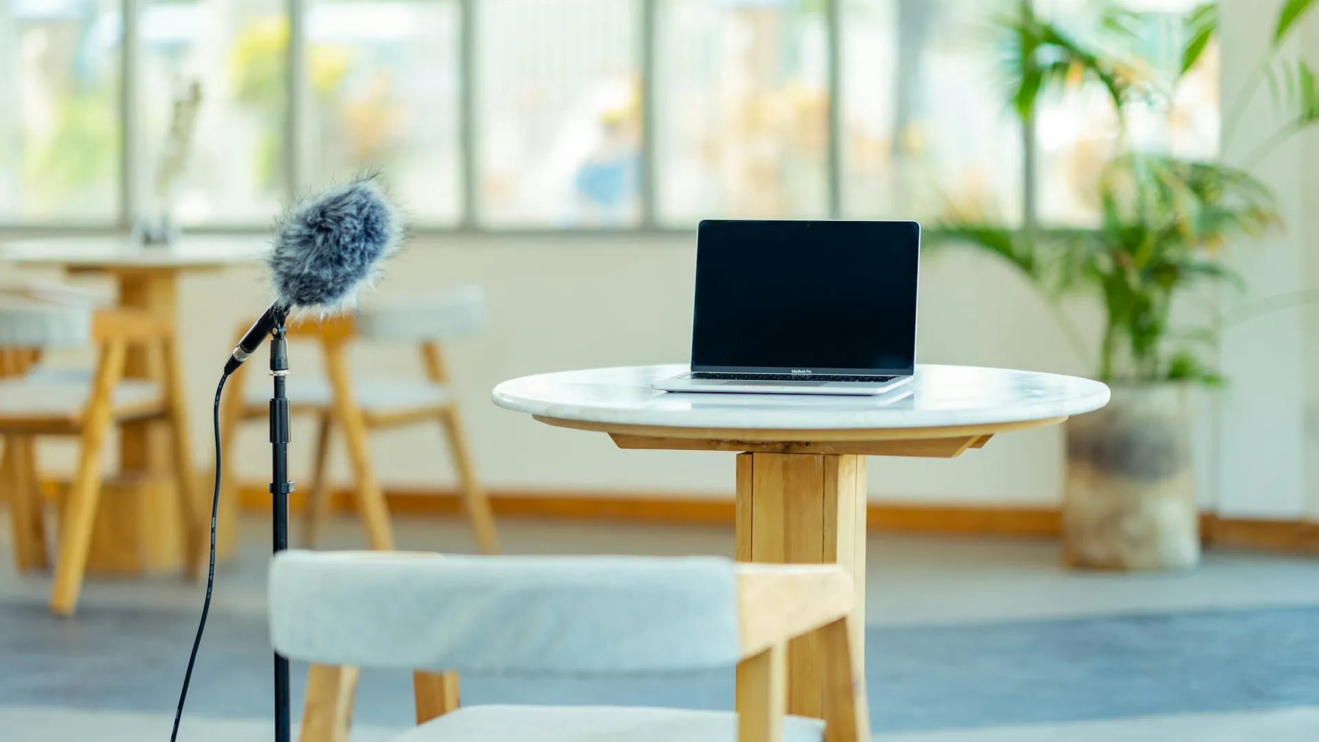 a laptop on a table