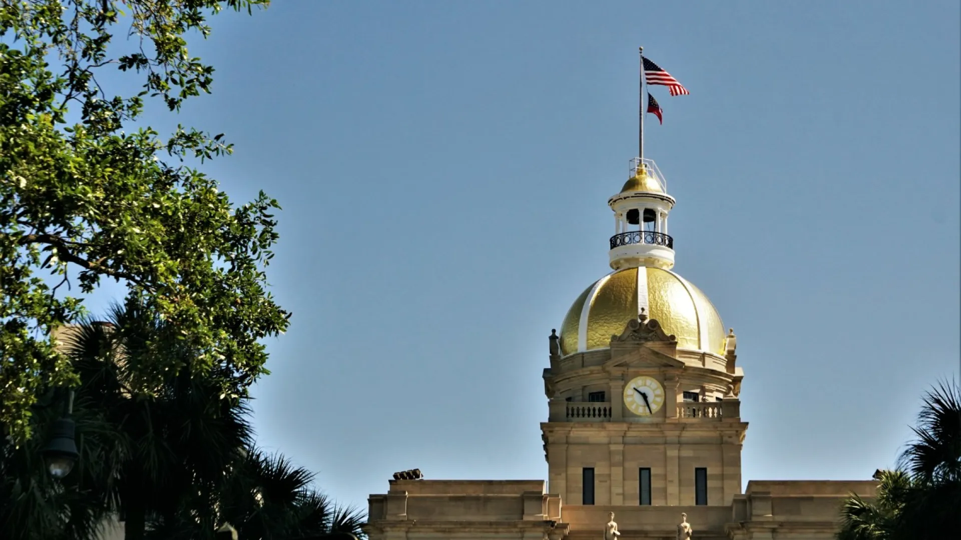 a large clock tower on a building