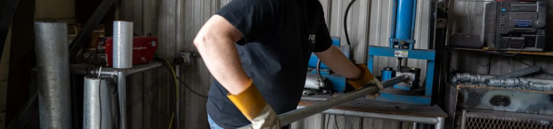 a man working in a factory