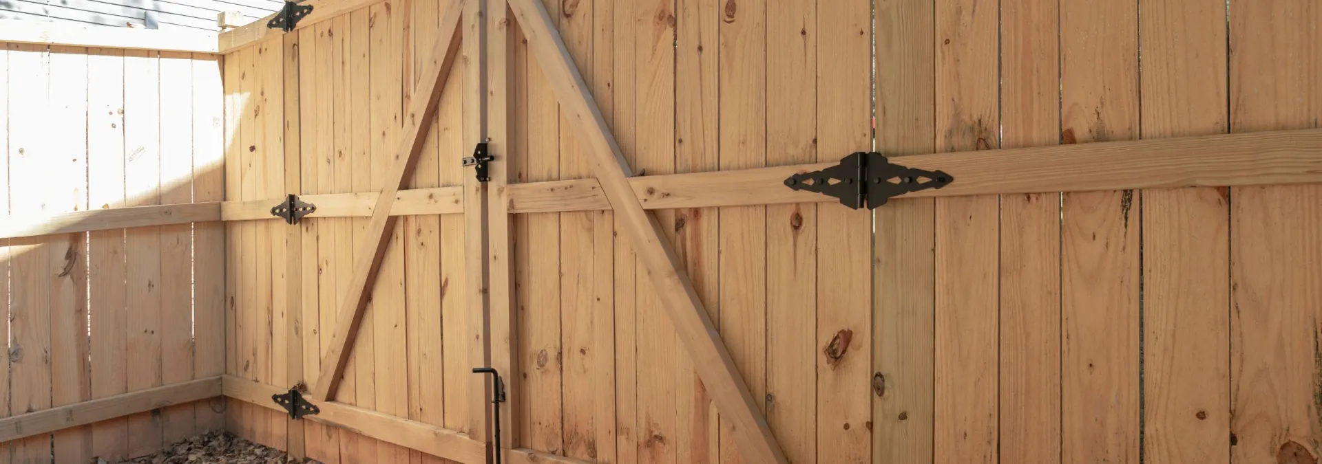 a wooden wall with a hole in it