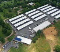 aerial view of a building