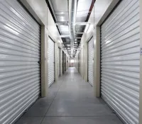 a long hallway with white walls