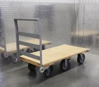 a cart with wheels