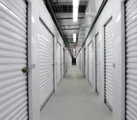 a long hallway with white walls