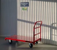 a red shopping cart