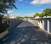 a long white fence