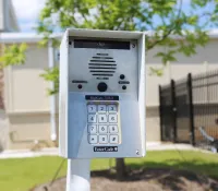 a parking meter on the side of a road