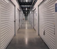 a long hallway with doors