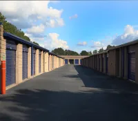 a row of metal containers