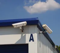 a white building with a blue sky