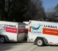 a couple of white trucks