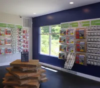 a store with shelves of books