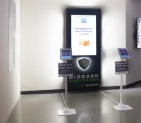 a display of a microsoft company