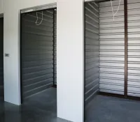 a room with a couple of doors