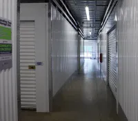 a long hallway with white walls