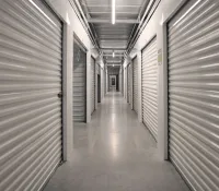 a long hallway with white walls