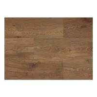 Brown wood grain textured flooring with natural patterns and knots in a rectangular panel.