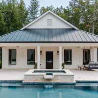 a house with a pool