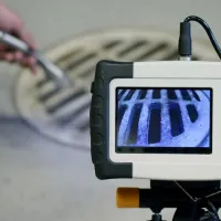 a hand holding a device