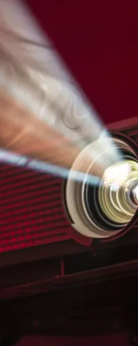 a close up of a car's headlight