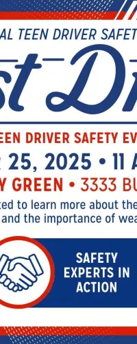 National Teen Driver Safety Week event Just Drive on October 25, 2025, promoting safe driving habits at Mall of Georgia.