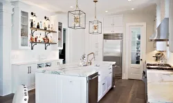 Thumbnail control image for a kitchen with an island in the middle of a room