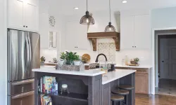 Thumbnail control image for a kitchen with two-tone hood & three cabinet colors