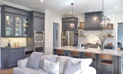 Thumbnail control image for Rectangular island in a kitchen