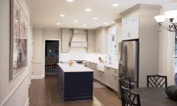 Thumbnail control image for a kitchen with an island in the middle of a room