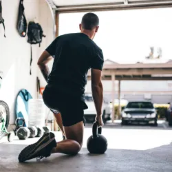 a man working out on a gym