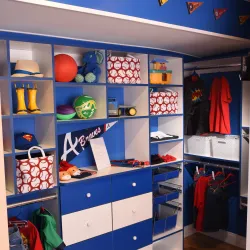 Sports Themed Boys Closet