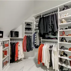 A closet full of clothes