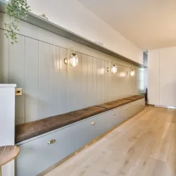 Entryway Lockers With A Bench