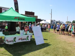 a group of people at an event