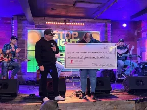 a group of people on a stage