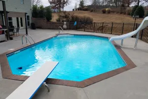 In-ground Vinyl Pool Maintained By Brown's Pools & Spas
