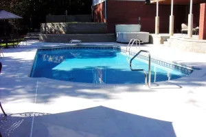 Rectangle Vinyl Pool With Outdoor Additions