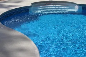 Freeform Pool With Walk-In Steps