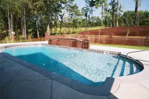 Rectangle Vinyl Pool with Water Features
