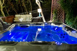 Bring home a Bullfrog Spa that will be a source of entertainment in your backyard.