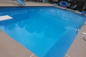 In-Ground Vinyl Pool Maintained By Brown's Pools & Spas