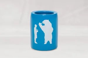BEER WITH BEAR CAN INSULATOR