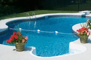 Freeform Vinyl Pool with Diving Board