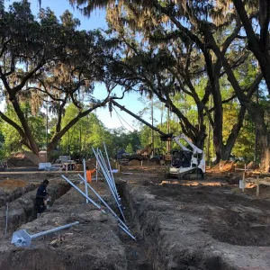 Cantsink Helical Pile Construction for custom homes