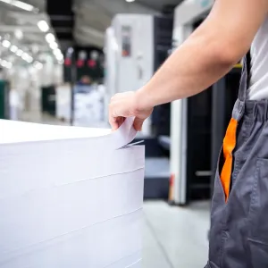 paper for a large sheet-fed press