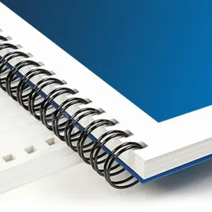 A book with Wire-O binding