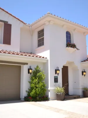 a house with a garage