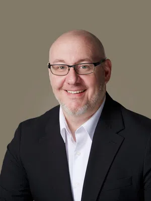 a man wearing glasses