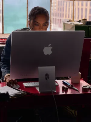 a person working on the laptop