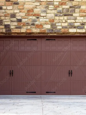 a large wooden door